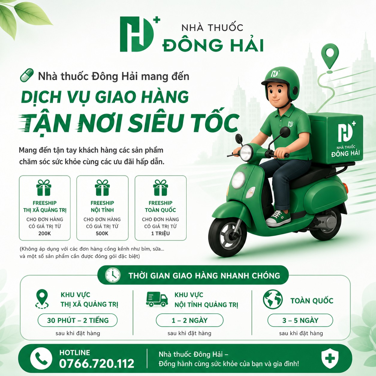 Dịch vụ giao hàng tận nơi siêu tốc